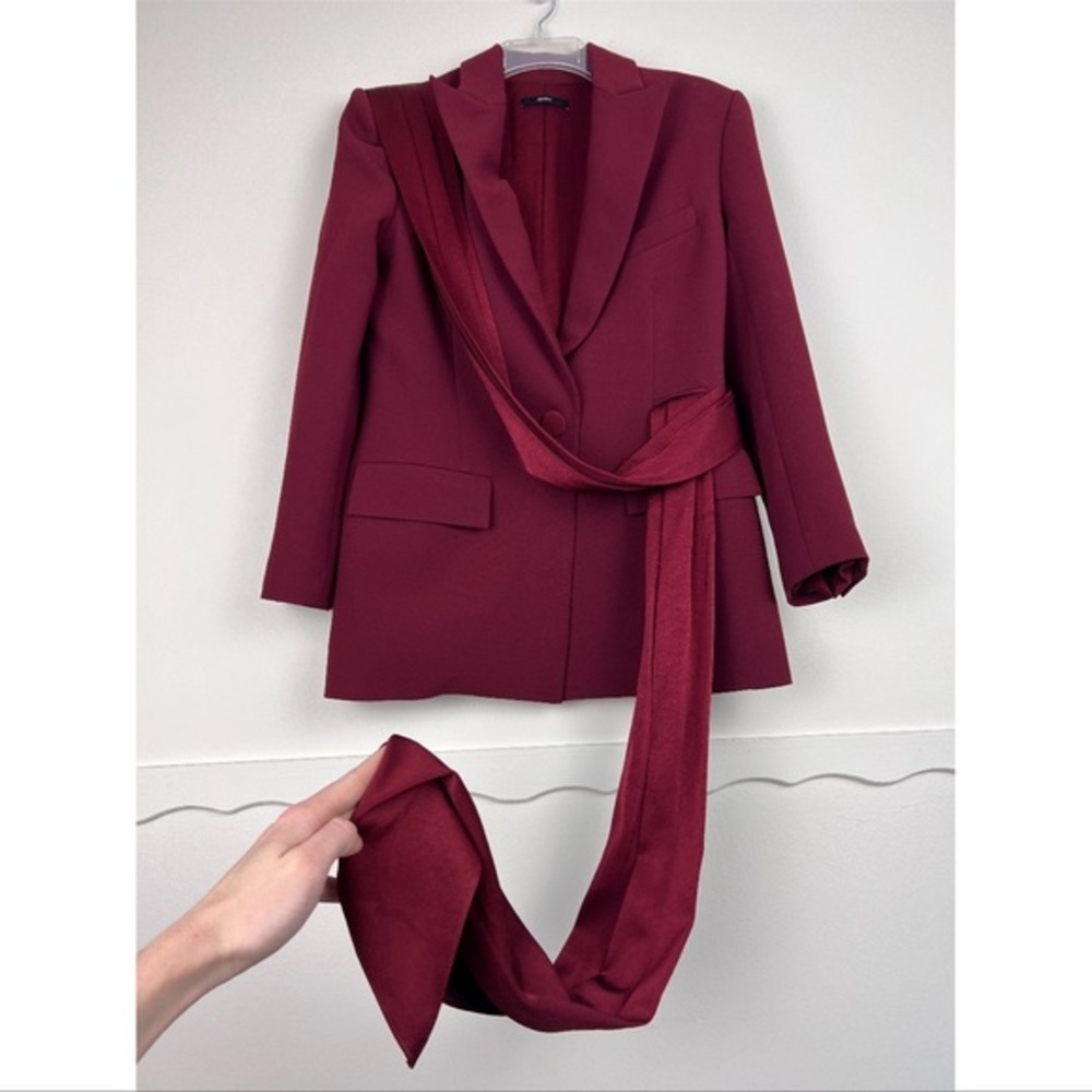Alex Perry Rare Drape 2020 Asymmetrical Blazer - Picture 3 of 8